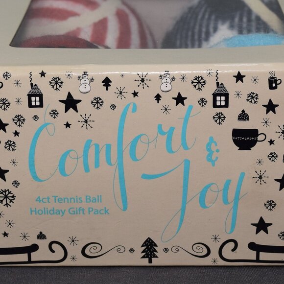 Royal Pet Tennis Ball Gift Set Decorative Box Christmas Holiday Dog Pet Toy 4pc - Picture 3 of 8